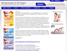 Tablet Screenshot of nichtraucherin30tagen.de